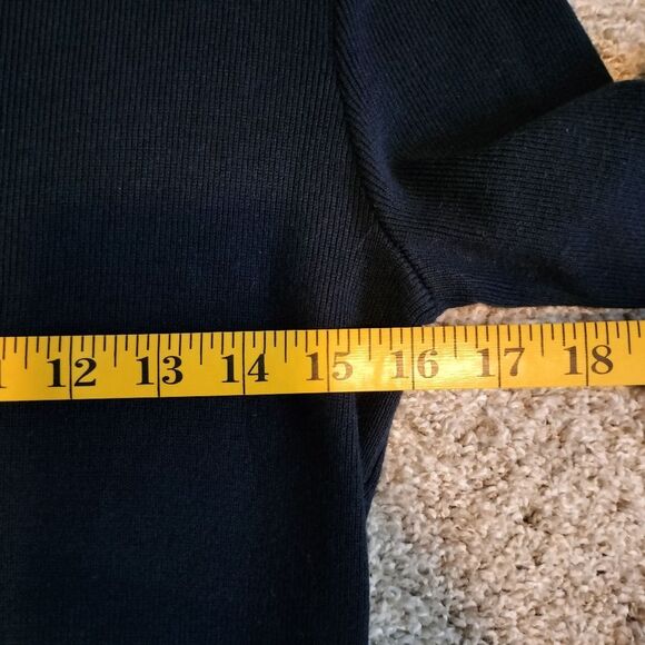 NWT Talbots Blue Long Sleeve Skater Sweater Dress Sz M - Picture 6 of 7